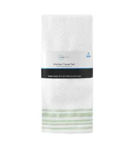 stays 4-Pack 16”x26” Woven Kitchen Towel Set, Sage