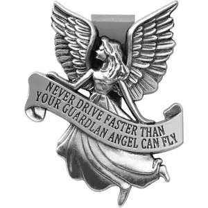 Guardian Angel  Visor Clip, St. Christopher Medal for ,  Accessories Safety Gifts for  Drivers Teens Boys Parent Family Friends,   Gifts (Guardian Angle-1)