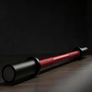 7Ft Olympic Barbell Bar - 45LB Weight Lifting Bar with 1000LB Capacity, 28Mm Grip, Hard Chrome Finish for Powerlifting & Cross Training, Fits 2" Plates for Home Gym,Red&Black