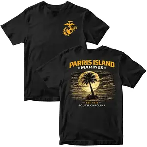 Parris Island Marines South Carolina T-Shirt, USMC Recruit Depot Pride Tee, Military Training Heritage Shirt, Veteran Support Gift, Patriotic Streetwear Casual Everyday Outfit