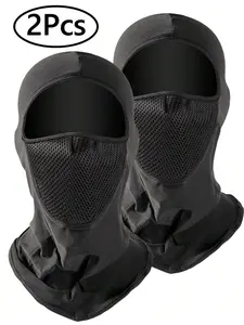 2 Pcs Balaclava Full Face Mask Winter Windproof Balaclava Neck Sun Protection Breathable Face Cover Sun/Uv Face Mask UPF 50+ Ski Mask Neck Gaiter Face Scarf Outdoor Sports Halloween