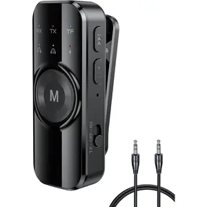 Bluetooth Transmitter for TV Dual Link, Airplane Bluetooth Adapter for  Headphones, .mm Wireless AUX Adapter for Car/Gym/PC, HandsFree Calls TSNAM