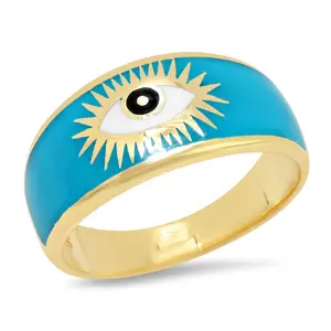 Turquoise Evil Eye Ring