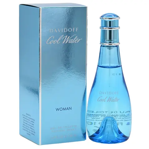 Davidoff Cool Water Women's Perfume, 3.4oz (3 to 3.9 fl oz) Eau de Toilette - Fresh Citrus-Ocean Aroma, Marine, Musk, Vetiver Notes, Floral-Woody Balance, New Box Pack, Daywear