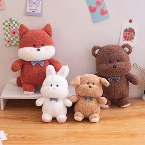 Cute Plush Toy Rabbit Bear Fox Stuffed Animal Dolls, Birthday Gift Idea, Festival Present, Soft and Cuddly, Perfect for Kids