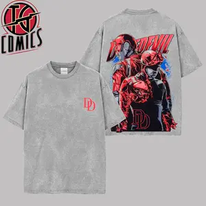 [IG] Daredevil Comics Graphic #3 Premium Cotton T-Shirt (Made In US), Matt Murdock MCU Comic Graphic Tee, Super Hero MCU Universe Comics Book Fans Shirt, Comic Book Outfit, Gift For Hero Fans Casual