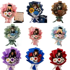 { FLASH SALE } 2026 Graduation Bouquet Collection Viral Crochet Flower Doll Bouquets | Handmade Plush Senior Gift Series | Aesthetic Multi-Color Forever Flowers for Graduation Photos & Keepsakes | Cute Gift for Her, Daughter & Best Friends #GraduationGift