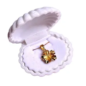Island Goddess Hibiscus Necklace 925 Sterling Silver gold plated comes with velvet shell box everyday wear gift present
