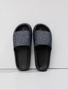 Women's Leopard Print Slides, Casual Comfortable Home Slippers, Non-slip Soft Slippers for Indoor & Outdoor Wear, Walking Shoes