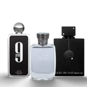 Rasasi Hawas + club de nuit Black + 9PM By Afnan - Fragrance Gift Bundle