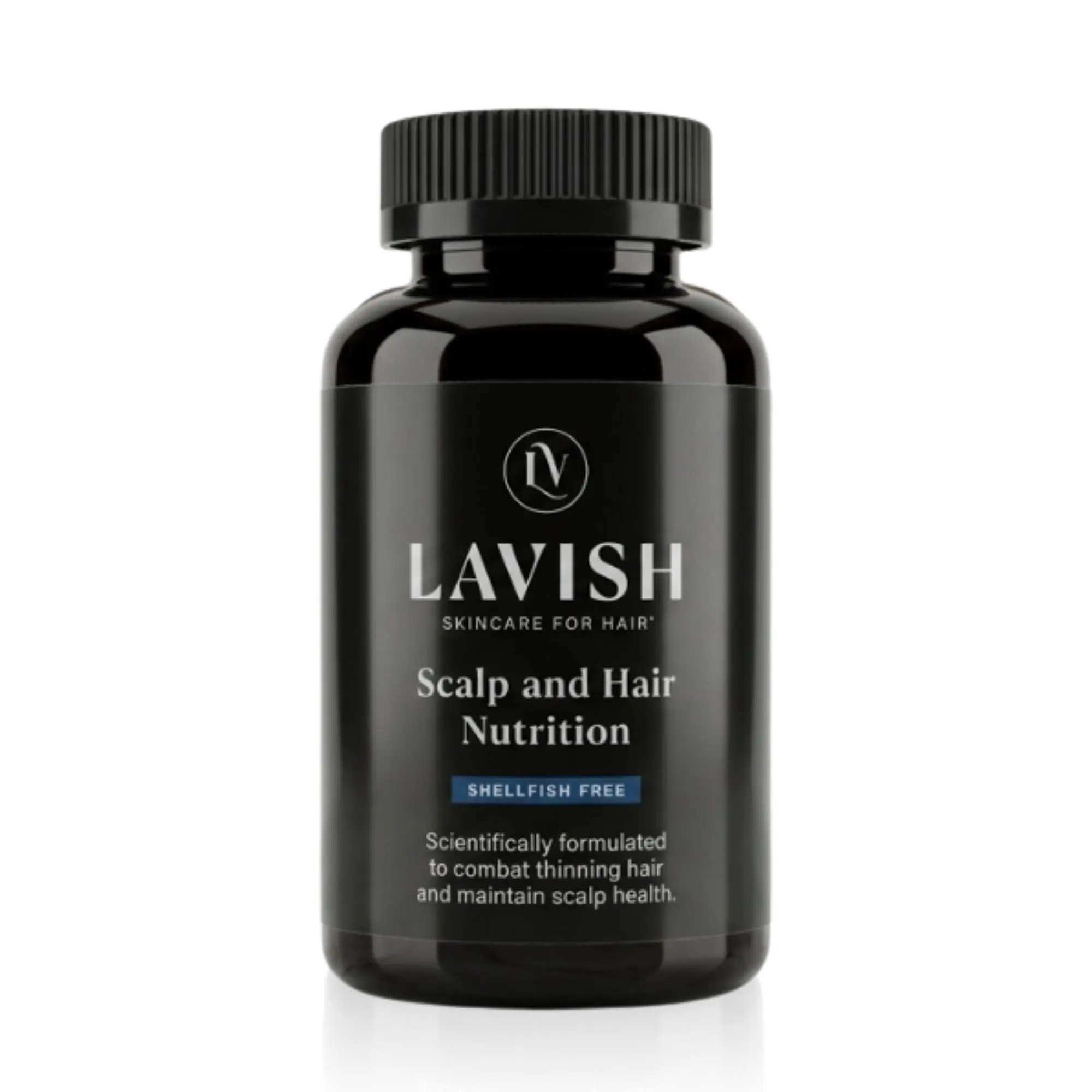 LAVISH DHT Blocker Hair Growth Tablet Supplement, Shellfish-Free Formula with Saw Palmetto, Phytosterols & Nutraceuticals, 30 Tablets