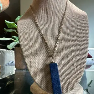 Lapis Lazuli Necklace Elegant Gold Chain with Natural Stone Pendant for Women's Jewelry Collection Classic & Stylish