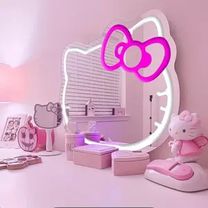 Pink Neon Mirror LED vanity mirror