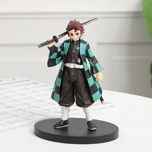Exclusive 6-Piece Demon Slayer Figure Set Featuring Tanjirou Nezuko Zenitsu + FREE Keychain Limited Edition 2025 Holiday Collectible Perfect Gift for Anime Fans Figurine Display mannequin head