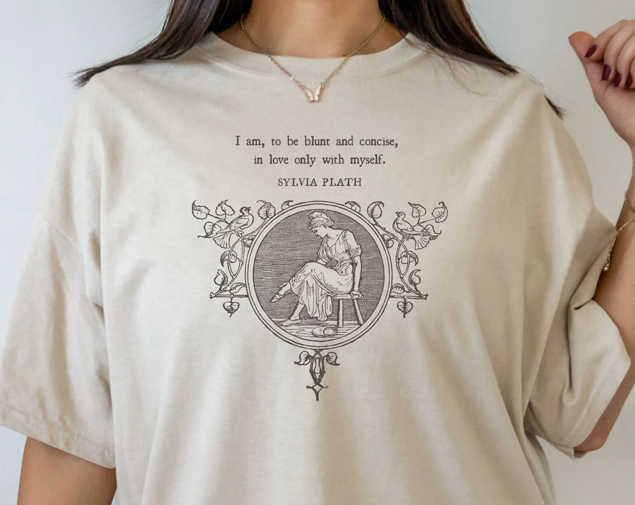 Poet Shirt Sylvia Plath Quote Shirt Literature Shirt Bookcore Aesthetic Bookish Shirt Booklover Gift Dark Academia Clothing Literary Shirt