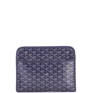 Pre-owned Goyard Canvas Coated Clutches & Wristlets Jouvence Toiletry Pouch Coated Canvas MM by Rebag