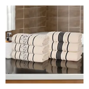Superior 6pc Sadie Zero Twist Cotton AbsorbentHand Towel Set