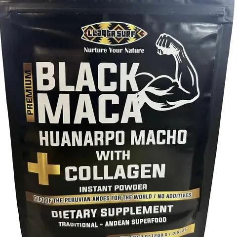 Black Maca + Huanarpo Macho + Marine Collagen | Energy & Vitality | 30 Servings | LLAQTA SURF