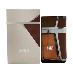 Armaf Aura Men's Eau de Parfum (EDP) Cologne, 3.3/3.4 oz, New In Box Single Item, Aromatic Fruity Fragrance, Citrus Musk Notes