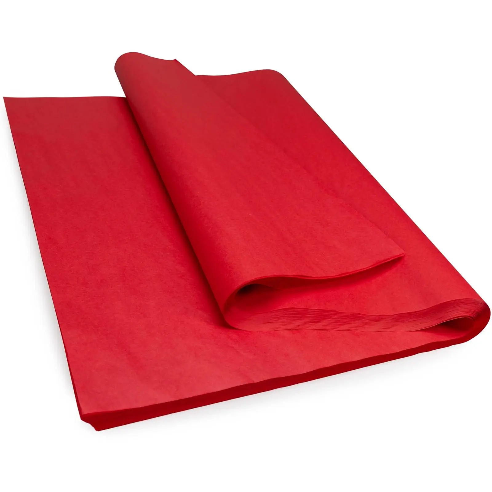 IDL Packaging SatinPack 24" x 36" Scarlet Red Tissue Paper Sheets, Pack of 100, Durable 20# (33 GSM), USA-Made - Wrapping Tissue Paper Sheets for Gifts, Flower Bouquets, Christmas Packing Paper