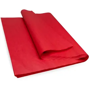 IDL Packaging SatinPack 24" x 36" Scarlet Red Tissue Paper Sheets, Pack of 100, Durable 20# (33 GSM), USA-Made - Wrapping Tissue Paper Sheets for Gifts, Flower Bouquets, Christmas Packing Paper