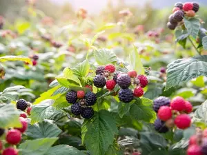 50 BLACK RASPBERRY Rubus Leucodermis Fruit Bush Vine Seeds