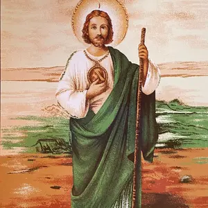 San Judas and Virgin Guadalupe Soft Fleece religious Blanket