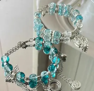 [Open in Live]Pretty Bracelet  Handmade DIY Beads for Trendy Stack Bangle