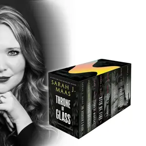 Sarah J. Maas Throne of Glass Complete Series Box Set Paperback | Fantasy BookTok Favorite Fiction Books Deluxe Box Set