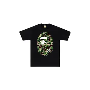 BAPE ABC Camo Big Ape Head Tee Black/Green (men) by StockX