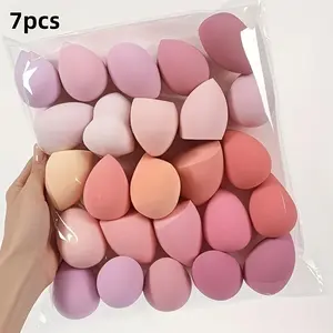 7-Piece High-Quality Makeup Sponge Set, Latex-Free Professional Cosmetic Sponges, Liquid Cream Powder Foundation, Suitable for All Skin Types