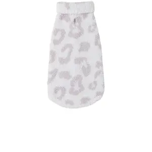 Barefoot Dreams CozyChic Barefoot In The Wild Pet Sweater in Cream & Stone