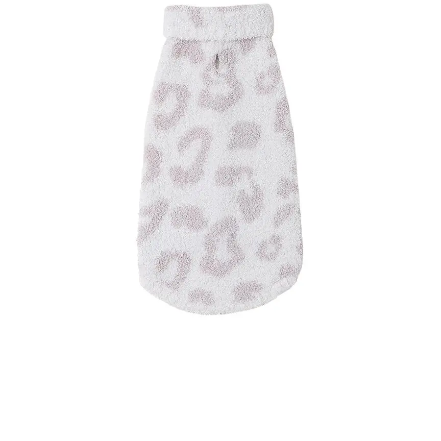 Barefoot Dreams CozyChic Barefoot In The Wild Pet Sweater in Cream & Stone