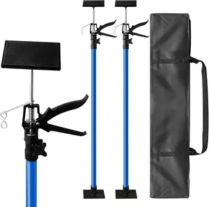 Cabinet Jack for Installing CabinetAdjustable 3rd Hand Support Pole Extend from 45 to 114 inches, Steel Cabinet Lift Jack Support up to 154 lbs2 Pack with Storage Bag (Dodger Blue)