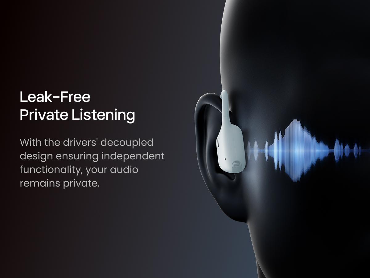 SHOKZ OpenRun Pro 2 - Open-Ear, Bone Conduction Sport Headphones - Sweat Resistant, Workout Headphones with Deep Bass and Smart Mic