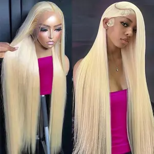 32'' Flash deal 99$ 613 Blonde Lace Front Wig Human Hair Straight 160 Density Pre Plucked Baby Hair Glueless Wigs For Women #SummerVibe