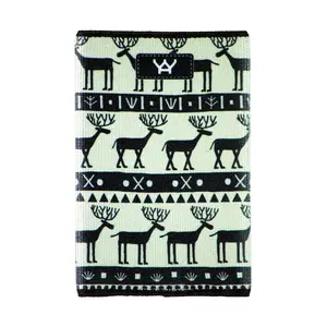 212 MAIN Men's Slim Fit Minimalist Eco Elastic RFID Block Front Pocket Wallet, Yay Novelty 1025 Winsor Falls Design
