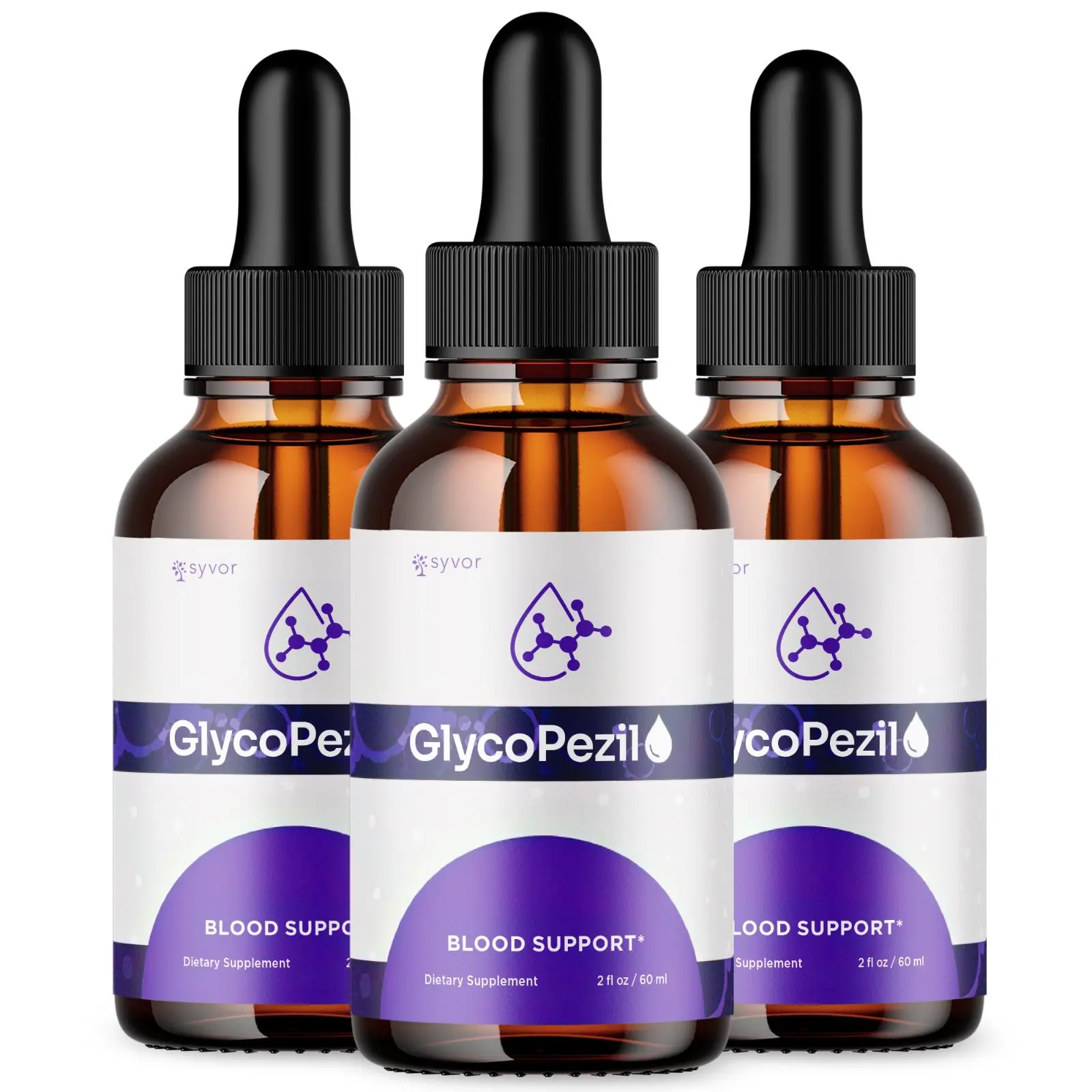 (3 Pack) Glycopezil Blood Support Drops Glyco Pezil Vitamin Supplement 90 Serves