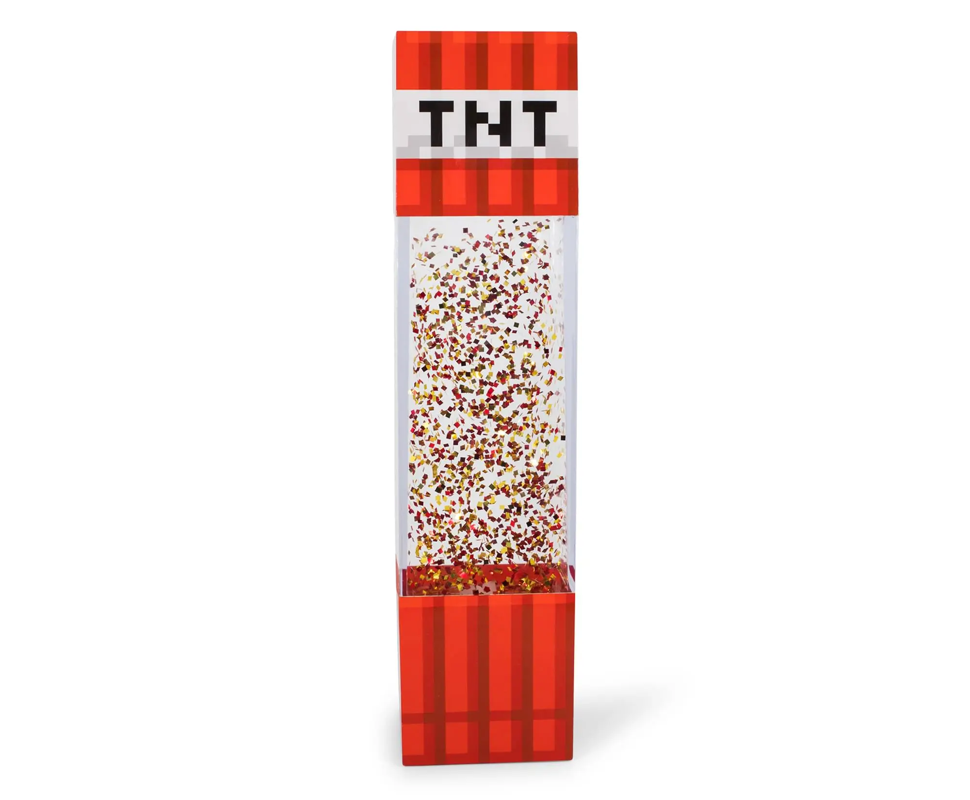 Minecraft TNT Block LED Glitter Motion Lamp | 12 Inches Minecraft TNT Block LED Glitter Motion Lamp | 12 Inches