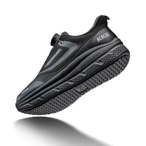 【2026 Recién llegado】Oil-Safe Grip Men's Non Slip Work Shoes Slip Resistant Waterproof Slip On Sneakers for Kitchen Restaurant Chefs Nurses with Arch Support Lightweight Casual Zapatos Antideslizantes para Hombres Black Men