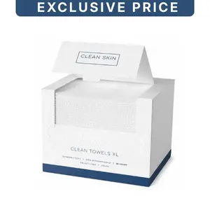 Lint-Free Disposable Face Towels Disposable Face Towels XL – Cleansing Towels | Dermatologist Approved | 50 Count | Ultra Soft, Hygienic Skin Care Wipes