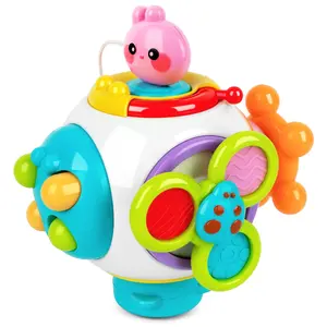 Vanmor Montessori Sensory Busy Cube for Toddlers 1-3: Travel Toy Box with Developmental & Educational Learning Activities; Perfect Baby Gift ; Ideal for Airplane, Car or Plane.