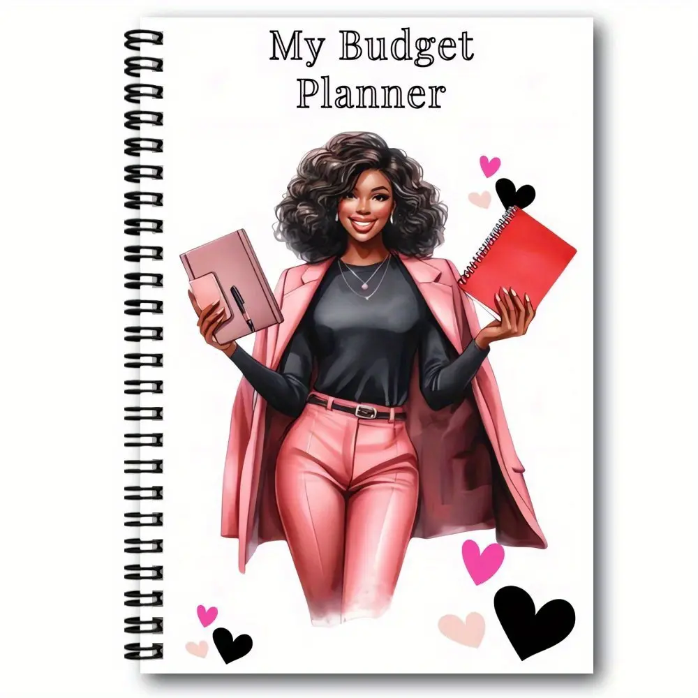 1 Budget Planning Spiral Notebook - Monthly Financial Organizer, Savings, Debt and Expenditure Tracking, Efficient Budget Management Log, Professional Style, Durable Binding