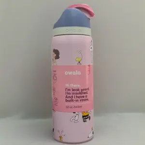 Owala FreeSip 32oz Insulated Water Bottle – Stainless Steel, Leakproof Flip Lock Lid, BPA Free, Keeps Drinks Cold 24H Hot 12H, Reusable Sports Travel Gym Bottle with Straw, Durable & Stylish Design