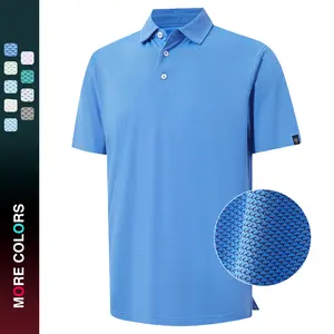 MAELREG Mens Polo Shirts Short Sleeve Performance Stretch Casual Dry Fit Collared Jacquard Golf Polo Shirts for Men
