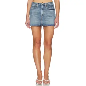 AGOLDE Keira Mini Skirt in Broadcast