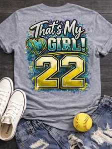 Custom Softball  Shirt – Team Colors & Player Number – Game Day Tee