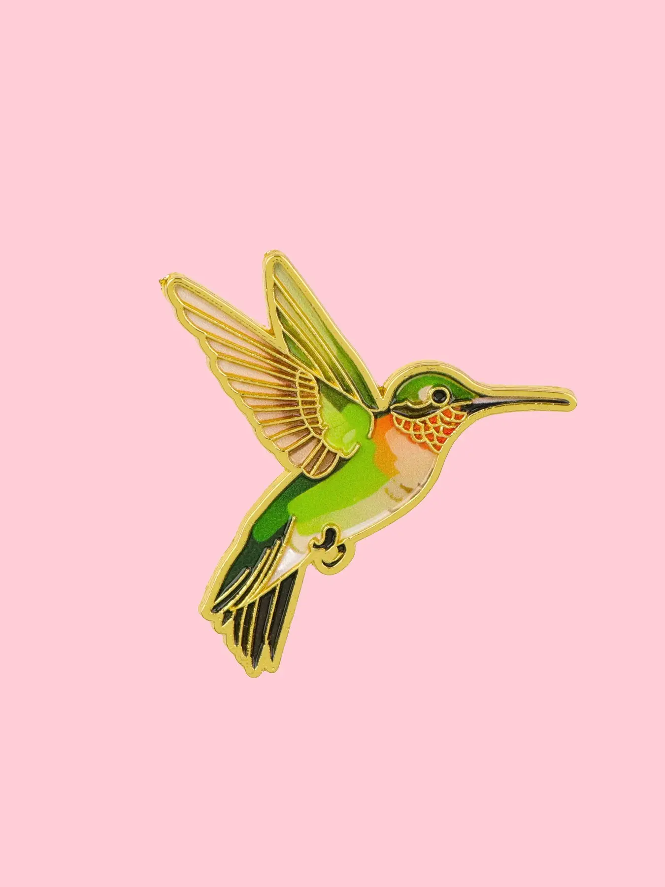 Colorful Hummingbird Enamel Pin, Unique and Fun Design Badge, Versatile Fashion Accessory for Bags, Clothing and Hats, Hat Pins, Alloy Brooch Pin
