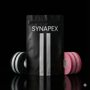 Synapex Tape - KT Performance Tape - Sleek Stealthy German-Engineered Stick Waterproof Durability for Athletes - Unisex Wrist Wraps