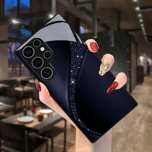 Phone case: Elegant Wave Pattern Starry Sky Glitter Design Phone Case Protective Cover Suitable for Samsung Galaxy S26 S25 S24 S23 S22Pro S21 S20 Fe Plus Ultra Pro A56 A55 A54 A53 A52 A51 A36 A35 A34 A32 A26 A25 A24 A23 A16 A15 A14 A06 A05 A03s